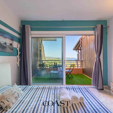 Blueskyline- Vista Mare, Doccia Idromassaggio, A/c アパート