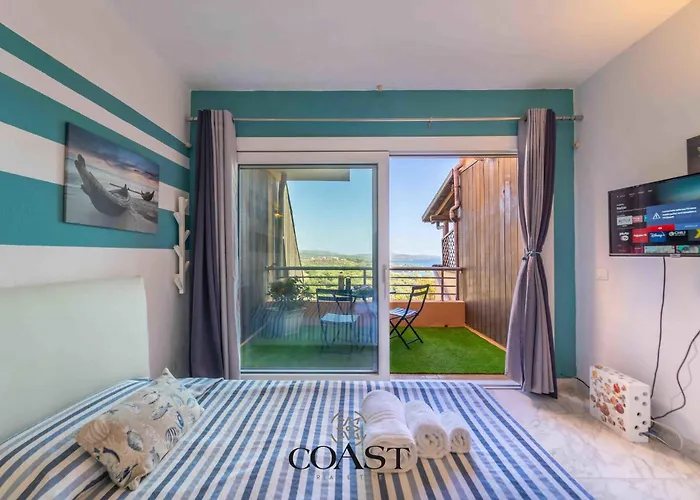 Blueskyline- Vista Mare, Doccia Idromassaggio, A/c アパート